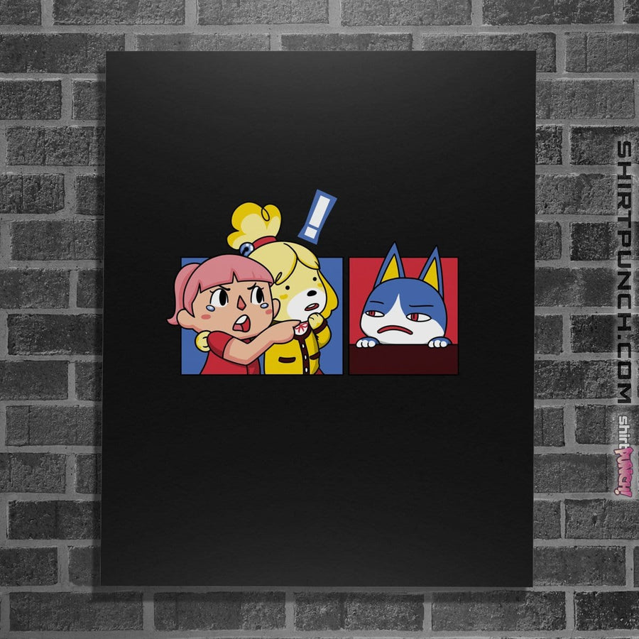 Shirts Posters / 4"x6" / Black Meme Crossing
