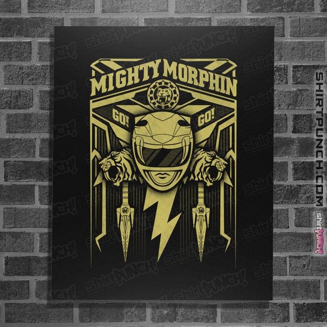 Shirts Posters / 4"x6" / Black Yellow Ranger