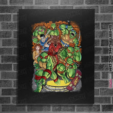 Load image into Gallery viewer, Daily_Deal_Shirts Posters / 4&quot;x6&quot; / Black Pizza Fights And Stories
