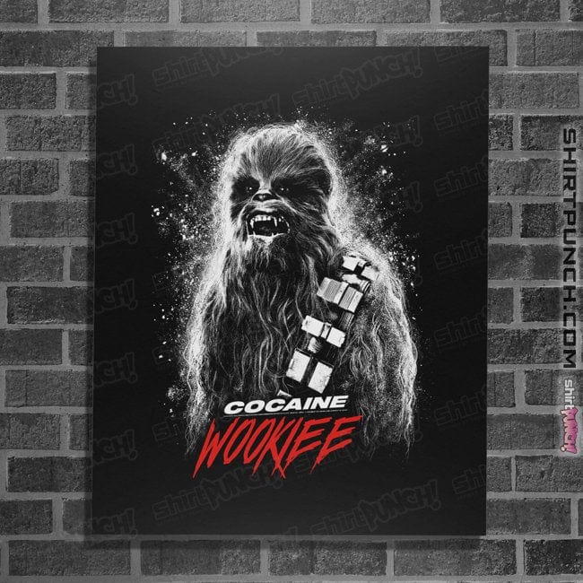 Secret_Shirts Posters / 4"x6" / Black Horror Chewie!