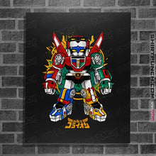 Load image into Gallery viewer, Daily_Deal_Shirts Posters / 4&quot;x6&quot; / Black Chibi Voltron
