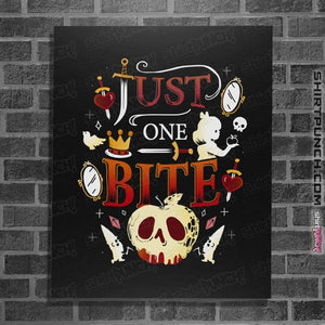 Daily_Deal_Shirts Posters / 4"x6" / Black Just One Bite