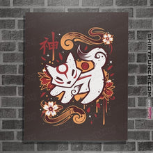 Load image into Gallery viewer, Last_Chance_Shirts Posters / 4&quot;x6&quot; / Dark Chocolate Floral Wolf Spirit

