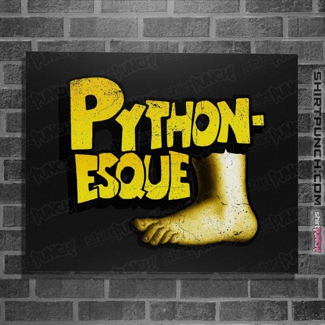 Shirts Posters / 4"x6" / Black Pythonesque