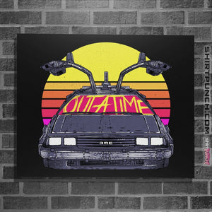 Shirts Posters / 4"x6" / Black Outatime In The 80s