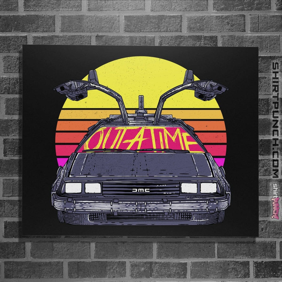 Shirts Posters / 4"x6" / Black Outatime In The 80s