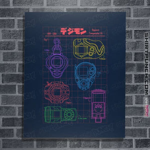 Daily_Deal_Shirts Posters / 4"x6" / Navy Digivices