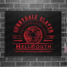 Load image into Gallery viewer, Secret_Shirts Posters / 4&quot;x6&quot; / Black Sunnydale Slayer
