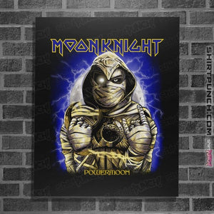 Secret_Shirts Posters / 4"x6" / Black POWER MOON