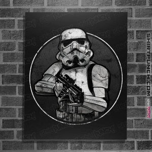 Shirts Posters / 4"x6" / Black Retro Trooper