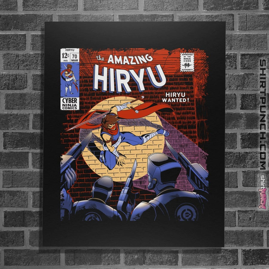Shirts Posters / 4"x6" / Black The Amazing Hiryu