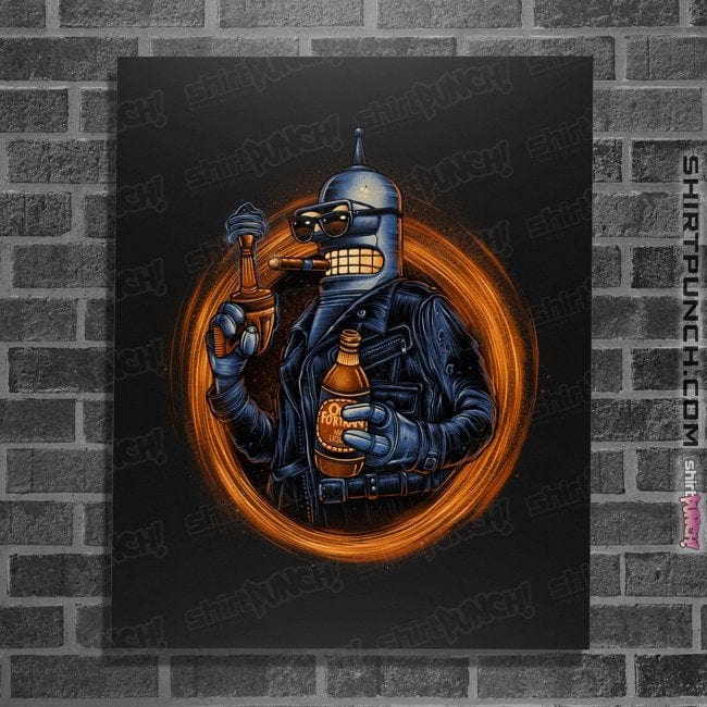 Daily_Deal_Shirts Posters / 4"x6" / Black Benderminator