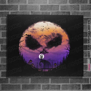 Shirts Posters / 4"x6" / Black Skellington Night