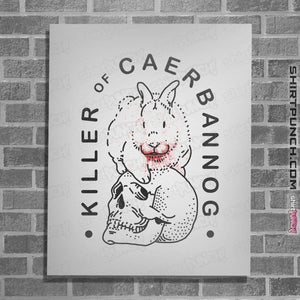 Shirts Posters / 4"x6" / White Killer Rabbit of Caerbannog