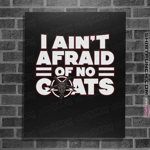 Shirts Posters / 4"x6" / Black No Goats