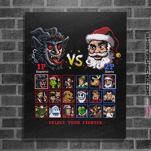 Daily_Deal_Shirts Posters / 4"x6" / Black Battle For Christmas