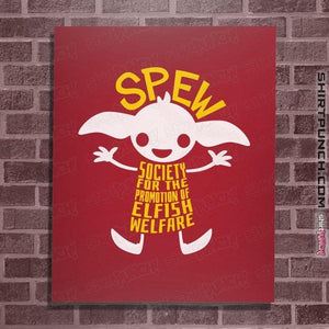 Daily_Deal_Shirts Posters / 4"x6" / Red SPEW