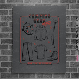 Daily_Deal_Shirts Posters / 4"x6" / Charcoal Camping Gear