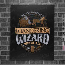Load image into Gallery viewer, Shirts Posters / 4&quot;x6&quot; / Black Wandering Wizard Wheat Ale
