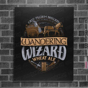 Shirts Posters / 4"x6" / Black Wandering Wizard Wheat Ale