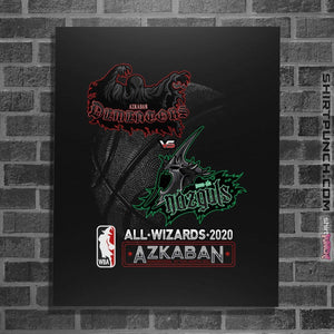 Shirts Posters / 4"x6" / Black Wizard All Stars