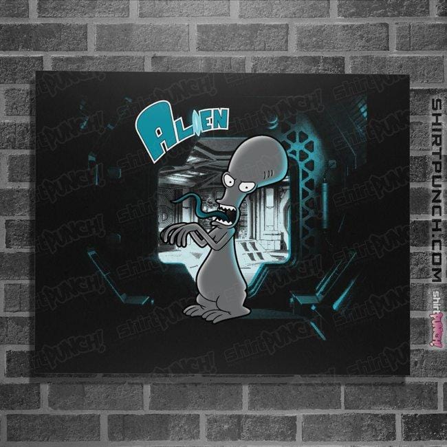 Secret_Shirts Posters / 4"x6" / Black American Alien