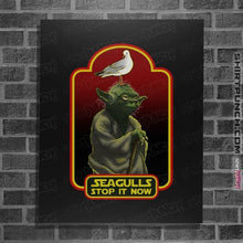 Load image into Gallery viewer, Secret_Shirts Posters / 4&quot;x6&quot; / Black Seagulls
