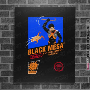 Daily_Deal_Shirts Posters / 4"x6" / Black Black Mesa NES
