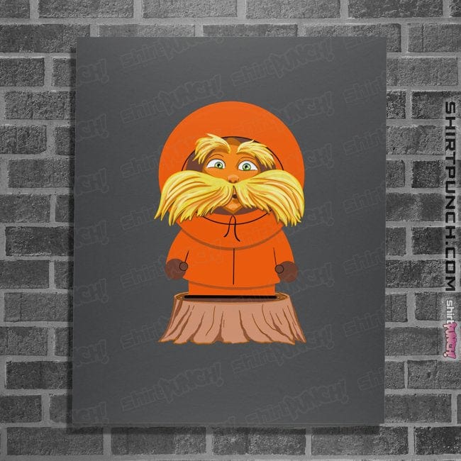 Shirts Posters / 4"x6" / Charcoal Lorax Kenny