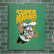 Load image into Gallery viewer, Daily_Deal_Shirts Posters / 4&quot;x6&quot; / Irish Green Super Peppino Bros.
