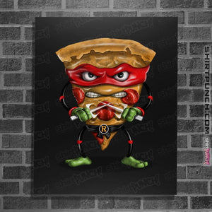 Shirts Posters / 4"x6" / Black Ninja Pizza