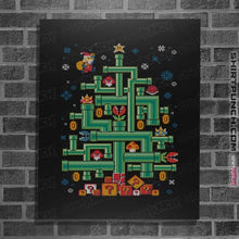 Load image into Gallery viewer, Secret_Shirts Posters / 4&quot;x6&quot; / Black It&#39;s A Tree, Mario!
