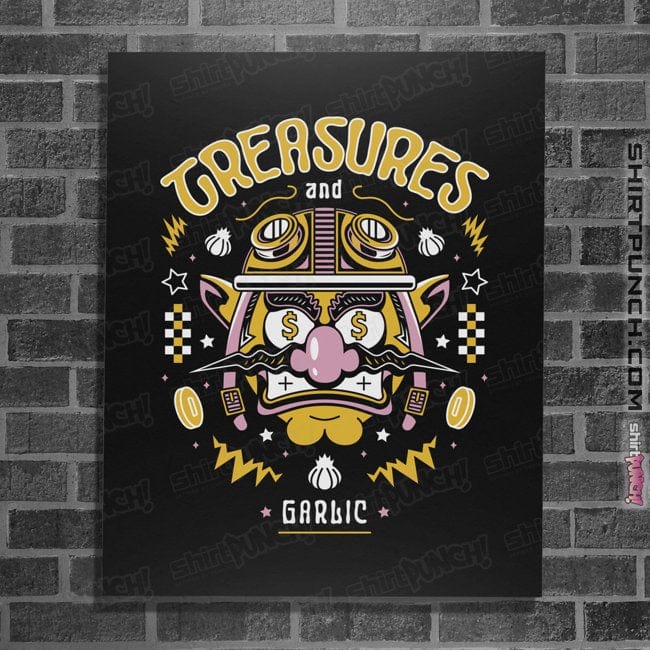 Shirts Posters / 4"x6" / Black Treasures And Garlic