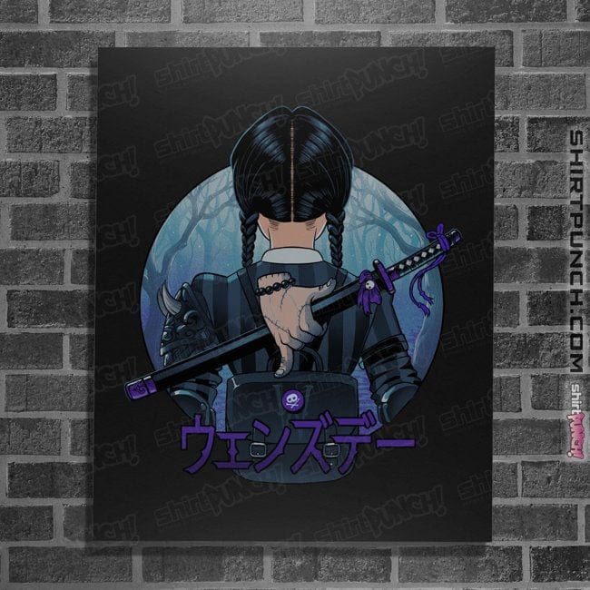 Daily_Deal_Shirts Posters / 4"x6" / Black Autumn Wednesday