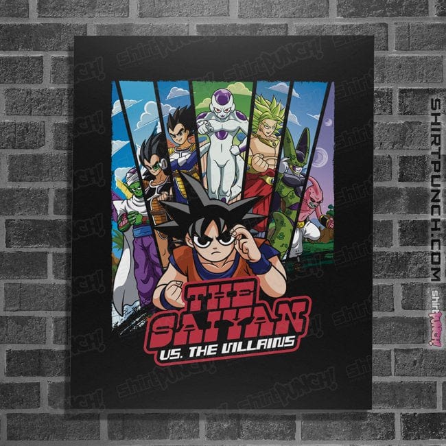 Secret_Shirts Posters / 4"x6" / Black The Saiyan V The Villains