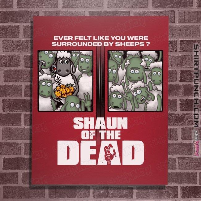 Shirts Posters / 4"x6" / Red Sheep Of The Dead