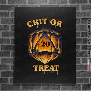 Daily_Deal_Shirts Posters / 4"x6" / Black Crit Or Treat