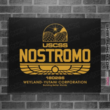Load image into Gallery viewer, Secret_Shirts Posters / 4&quot;x6&quot; / Black Nostromo
