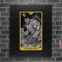 Load image into Gallery viewer, Shirts Posters / 4&quot;x6&quot; / Black Tarot Strength
