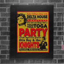 Load image into Gallery viewer, Secret_Shirts Posters / 4&quot;x6&quot; / Black Delta House Flyer
