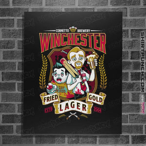Shirts Posters / 4"x6" / Black Winchester Fried Gold Lager