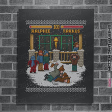 Load image into Gallery viewer, Daily_Deal_Shirts Posters / 4&quot;x6&quot; / Dark Heather The Christmas Fight
