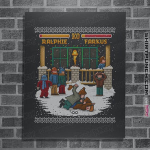 Daily_Deal_Shirts Posters / 4"x6" / Dark Heather The Christmas Fight