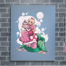 Load image into Gallery viewer, Shirts Posters / 4&quot;x6&quot; / Powder Blue Princess Peach
