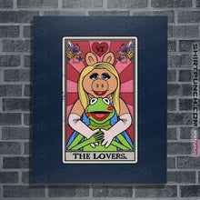Load image into Gallery viewer, Daily_Deal_Shirts Posters / 4&quot;x6&quot; / Navy The Lovers.
