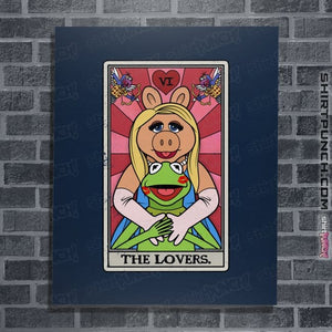 Daily_Deal_Shirts Posters / 4"x6" / Navy The Lovers.