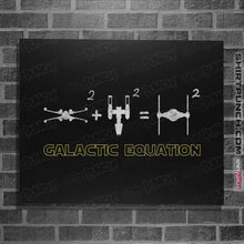 Load image into Gallery viewer, Daily_Deal_Shirts Posters / 4&quot;x6&quot; / Black Galactic Equation
