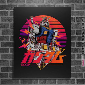 Shirts Posters / 4"x6" / Black Gundam RX 78 Retro