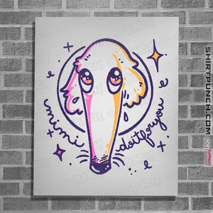 Daily_Deal_Shirts Posters / 4"x6" / White Why The Long Face