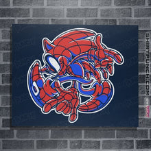Load image into Gallery viewer, Daily_Deal_Shirts Posters / 4&quot;x6&quot; / Navy Spider-Hog Adventure

